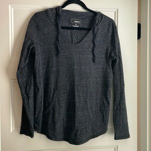 Gray long sleeve hoodie